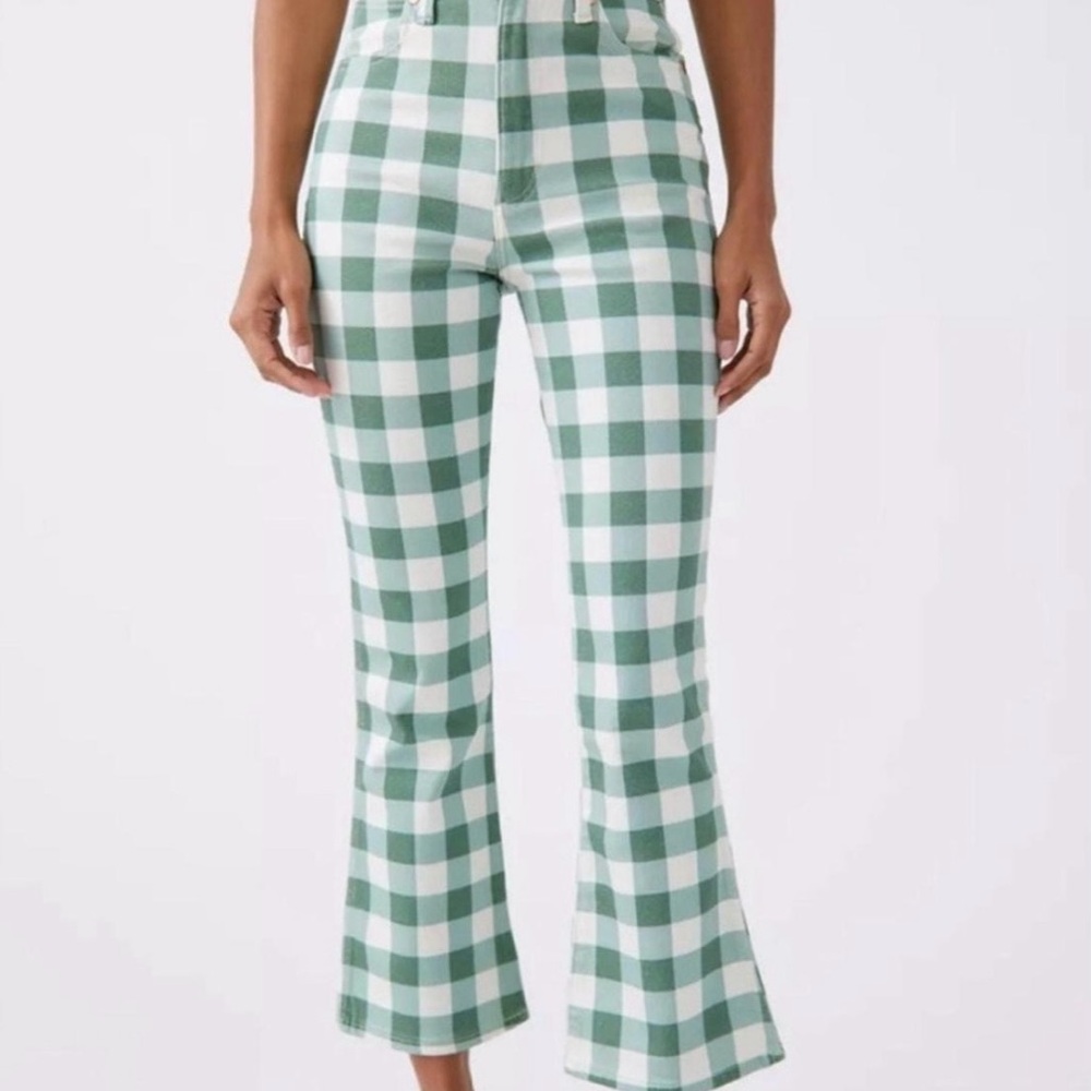 Wrangler Wrock Gingham Flare Pant SZ: 25W NWOT - Picture 4 of 12